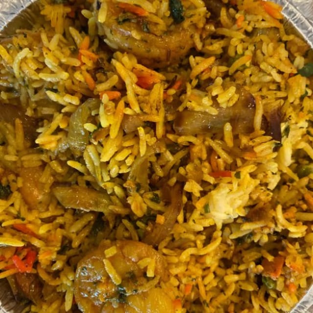 Shrimp Biryani.